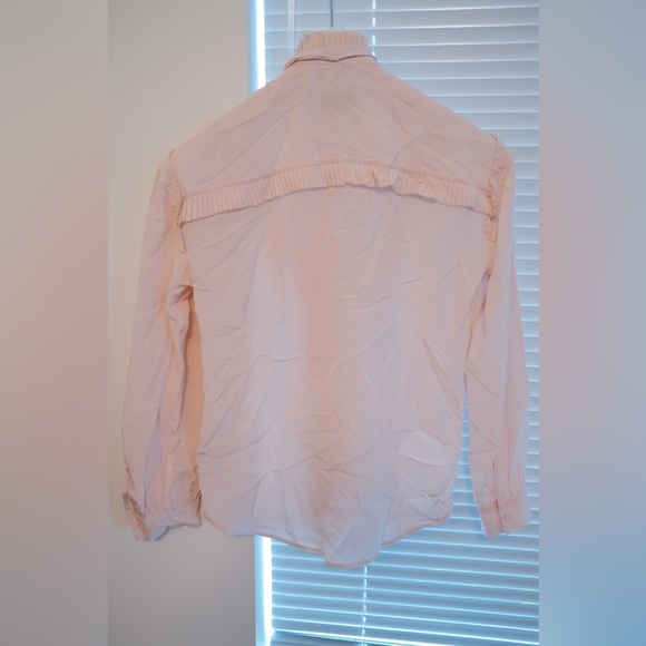 Coach pink shirt 100% silk blouse - Picture 4 of 5